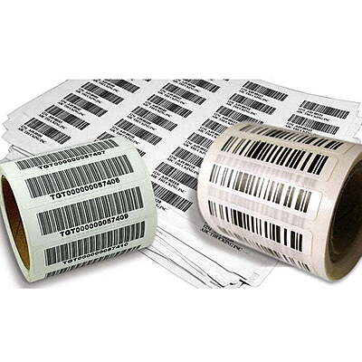 1 Cut Pre Printed Barcodes Patient Sample ID (1000 Pcs Per Box)