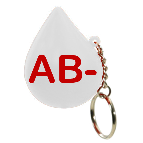 Blood Group colour Coded Blood dop Keychains