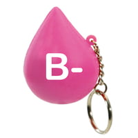 Blood Group Colour Coded Blood Drop Keychains