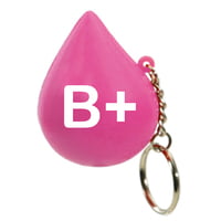 Blood Group Colour Coded Blood Drop Keychains